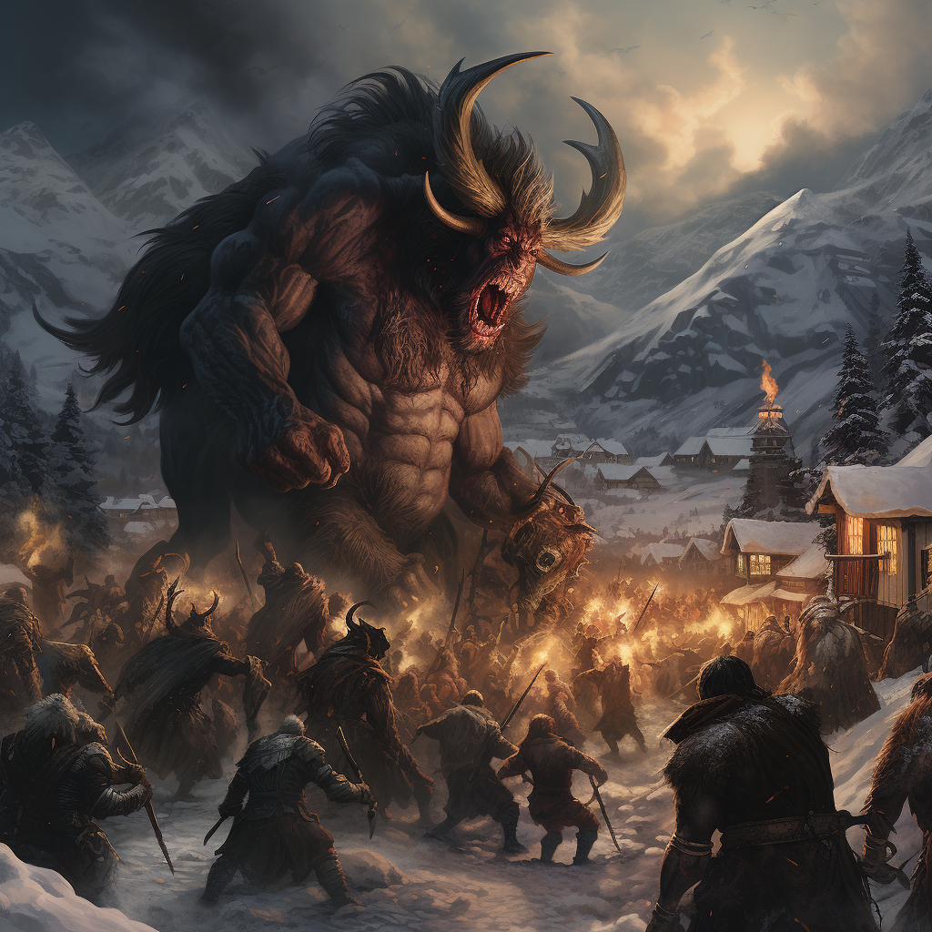 Krampus Sacred Beast in Mountain Village