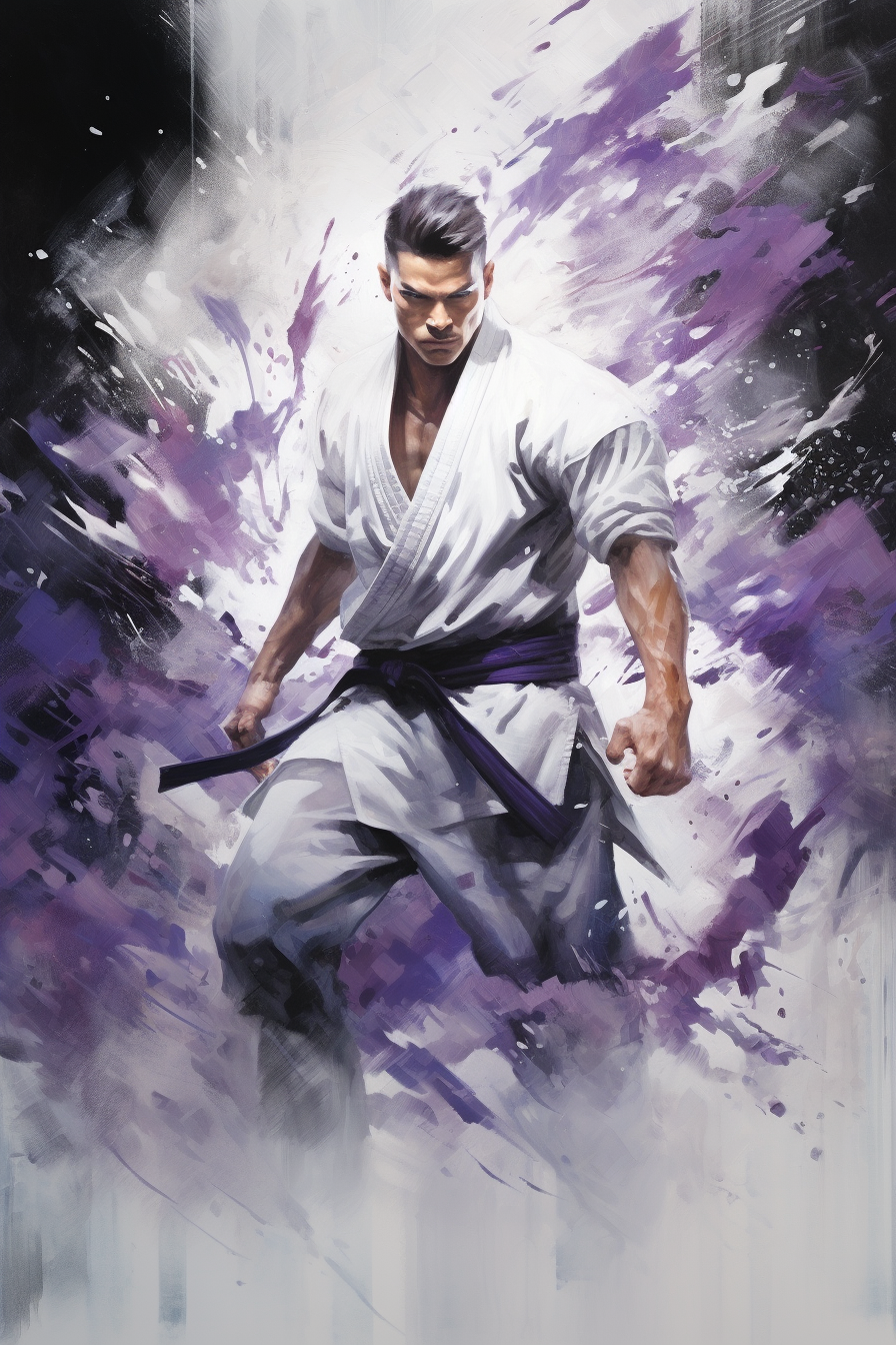 Kung Fu Fighter Illustration in Unique Style