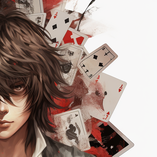 L from Death Note Counting Cards