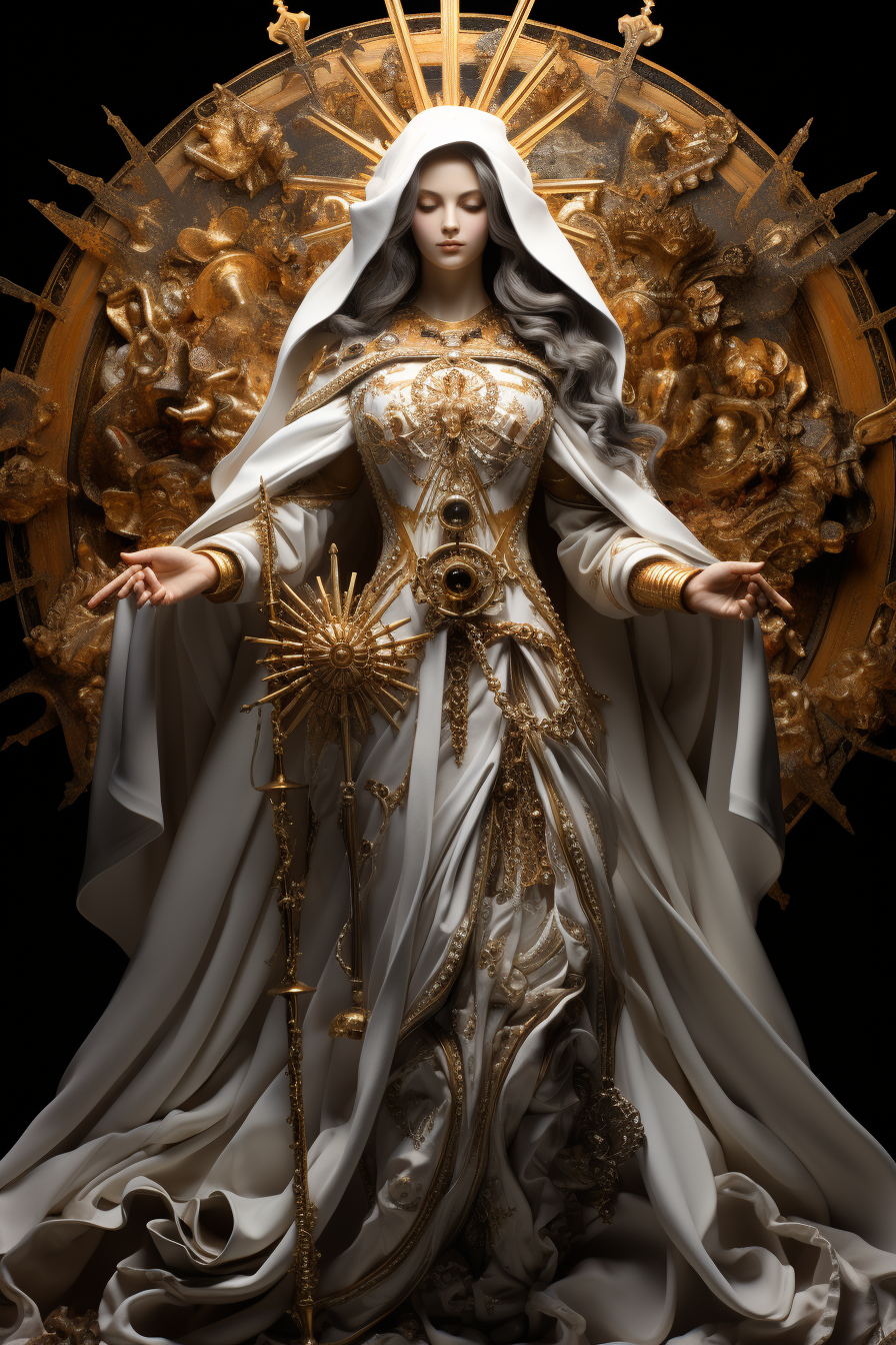 Beautiful depiction of La Virgen Maria, La Caridad del Cobre