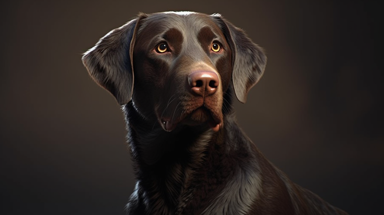 Detailed Labrador Retriever with Dramatic Flair