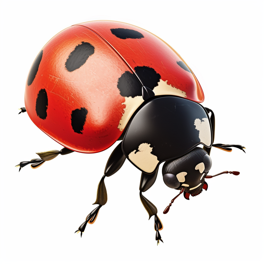 Cute ladybug clipart in PNG format