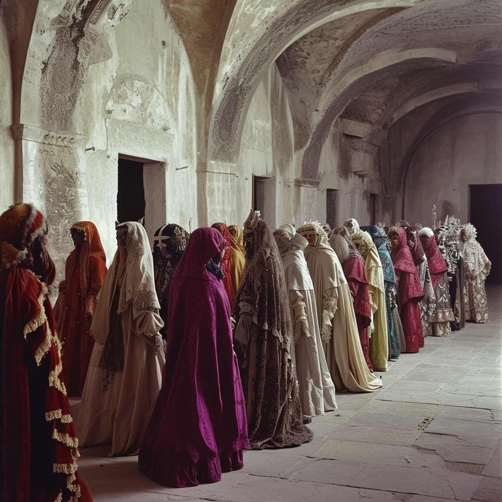 Medieval fashion show by Karl Lagerfeldt