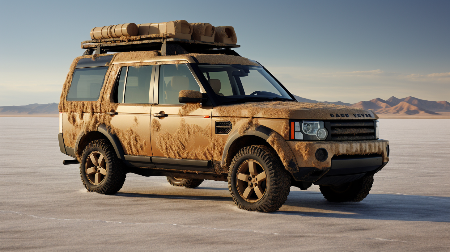 Land Rover Discovery with Animal Fur Skin