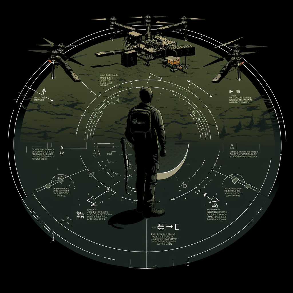 Autonomous drone detecting landmines