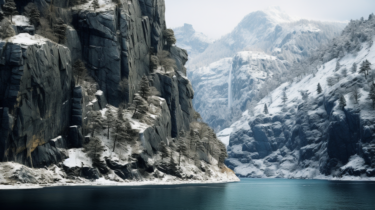 Landscape cliffs with beautiful rock layers