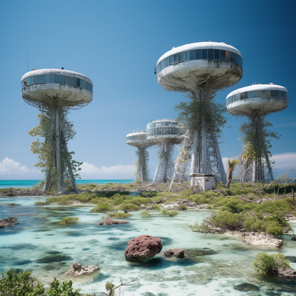 Landscape Architecture Towers Enewetak Atoll Nuclear Tests