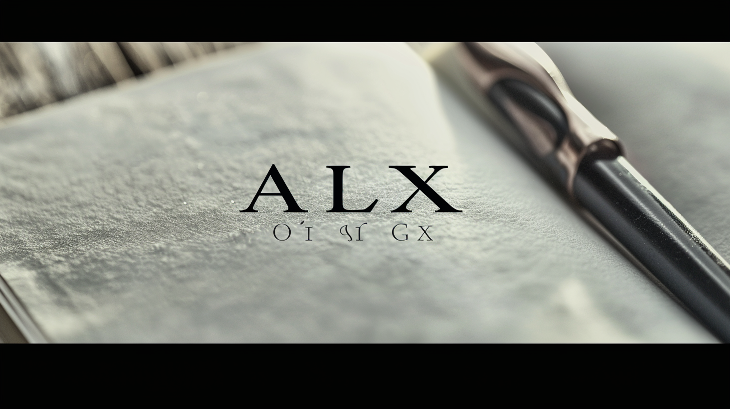 Elegant ALX Language School Logo