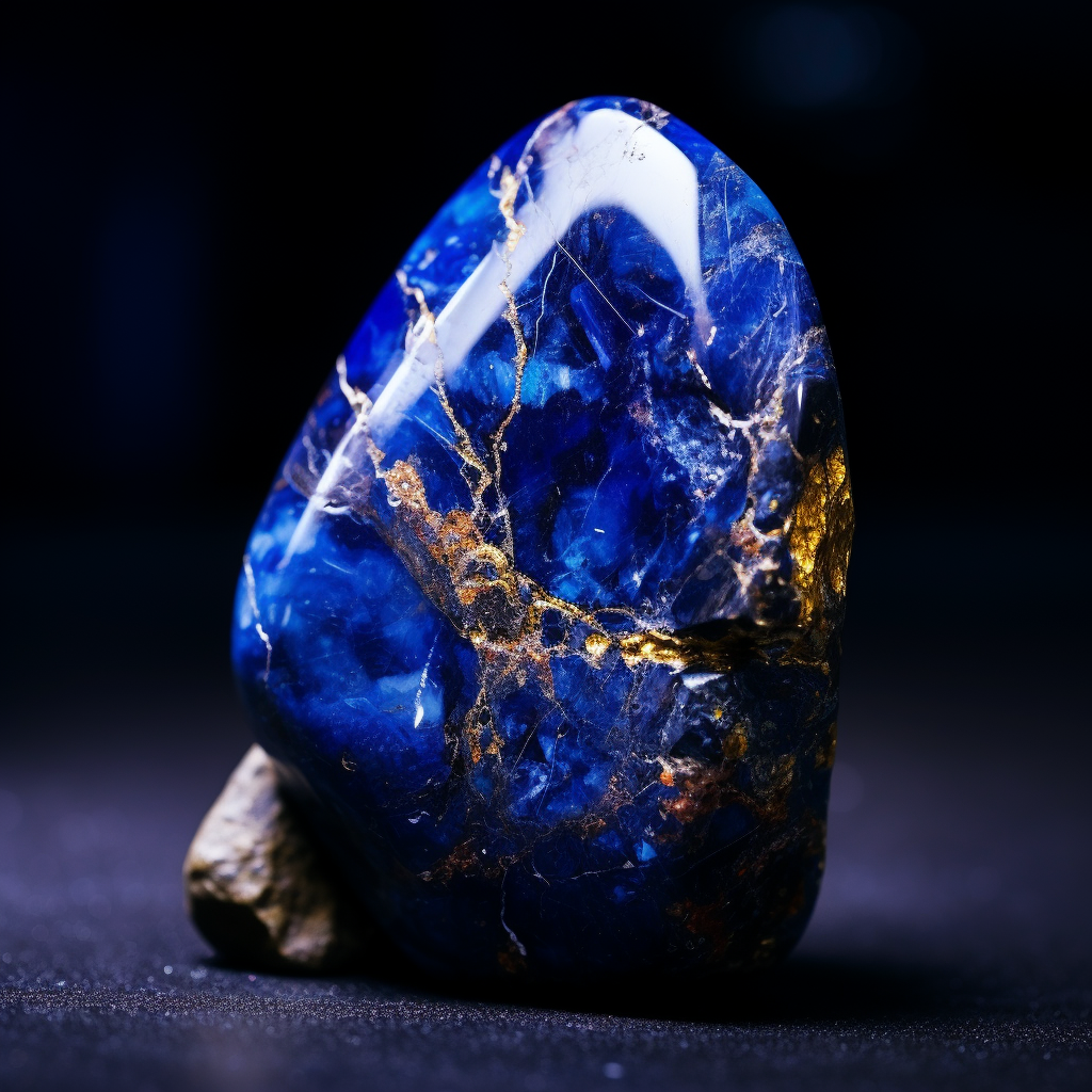 Lapis Lazuli Stone with Natural Patterns