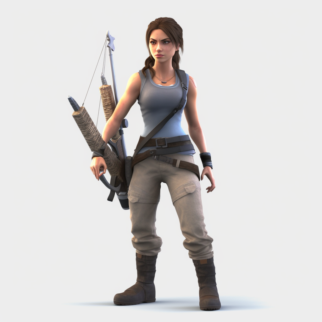 Lara Croft in Pixar Style Adventure