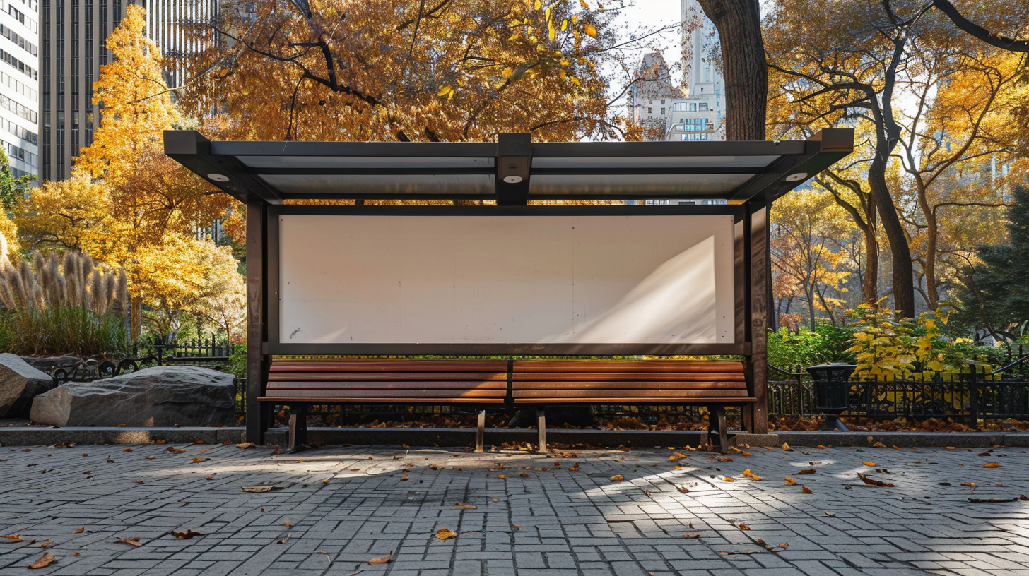 Central Park Kiosk Mockup