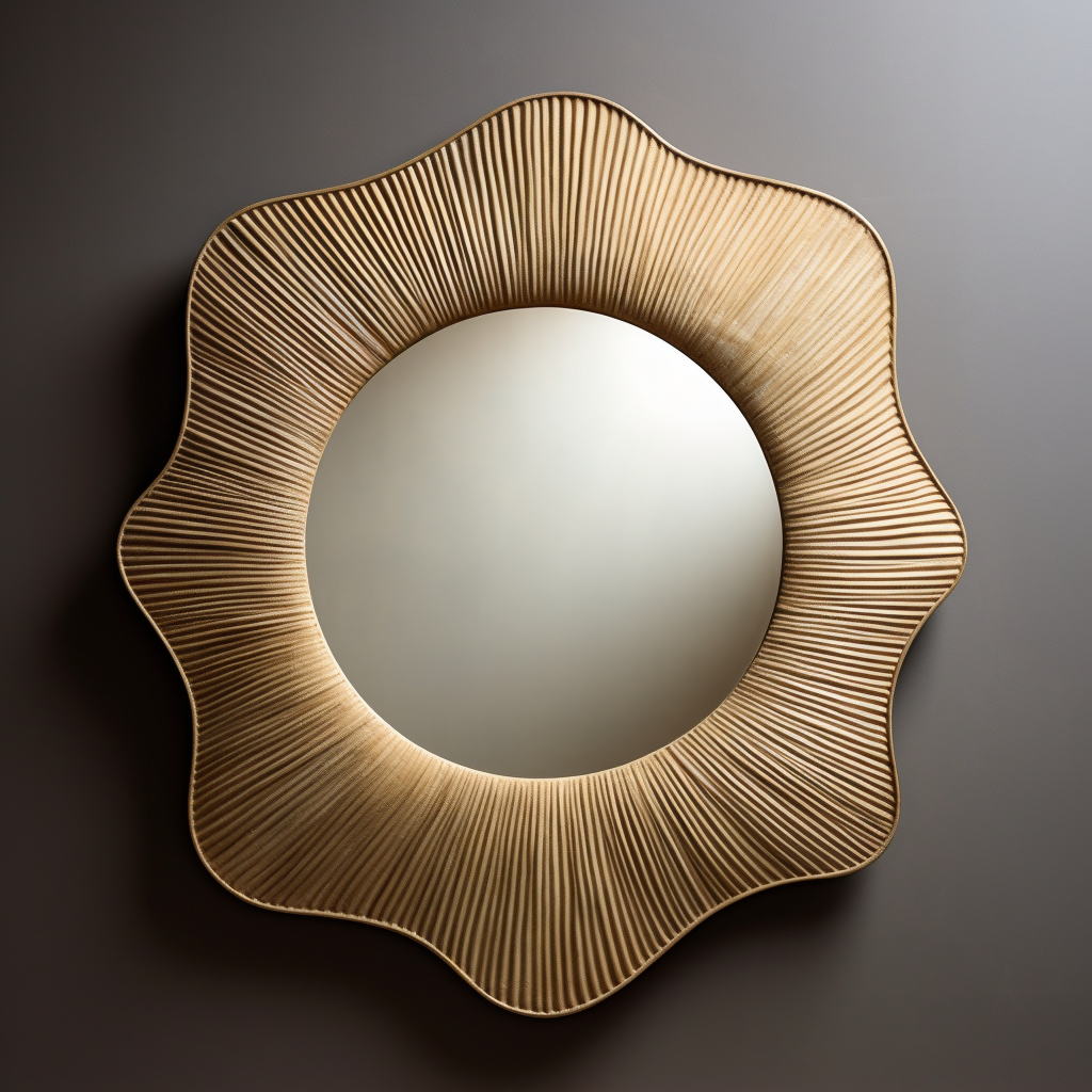 Elegant Raffia Maadili Mirror Piece