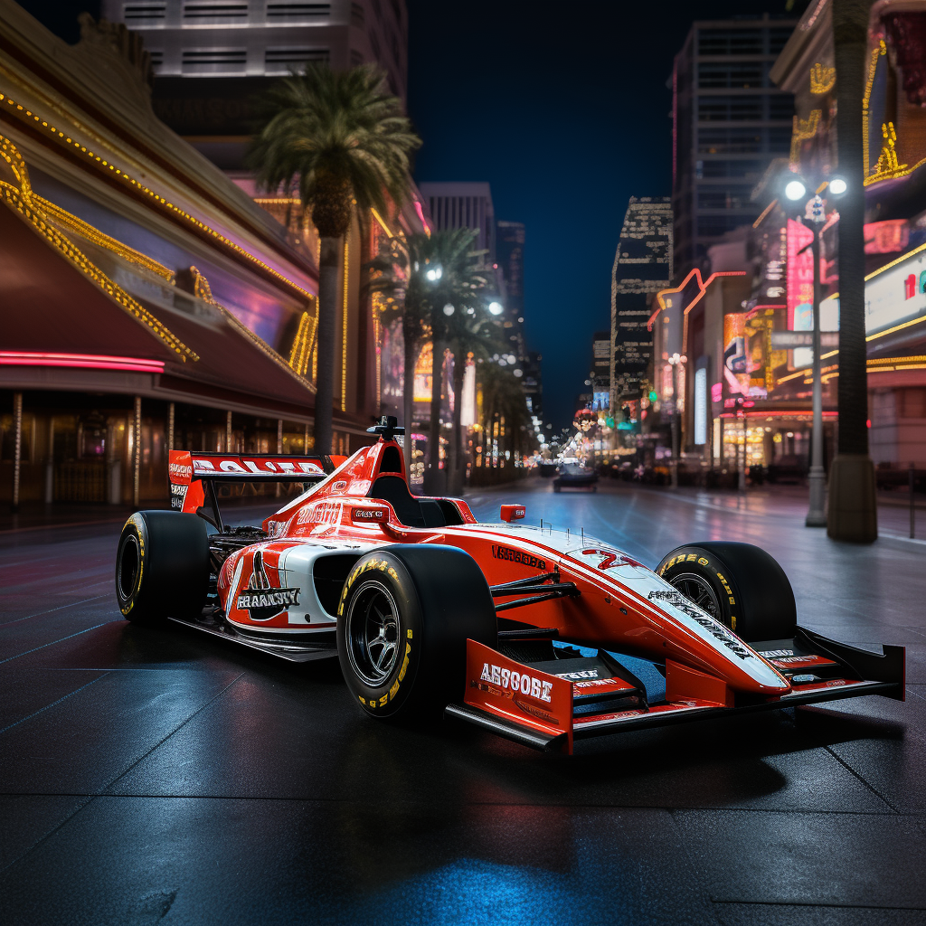 2023 F1 Car in Las Vegas