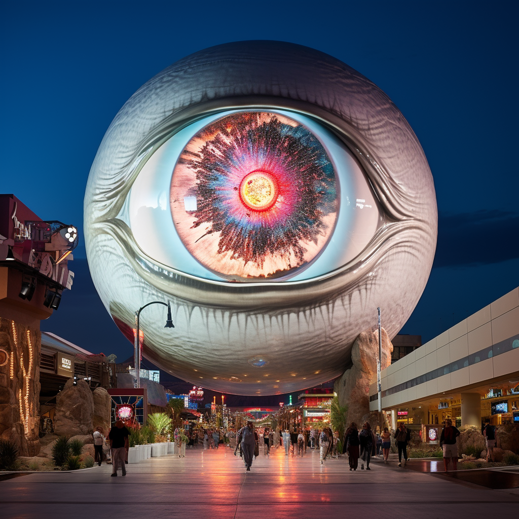 Fascinating projection on Las Vegas sphere