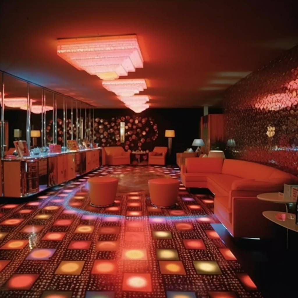 Neon-lit VIP Lounge in Las Vegas