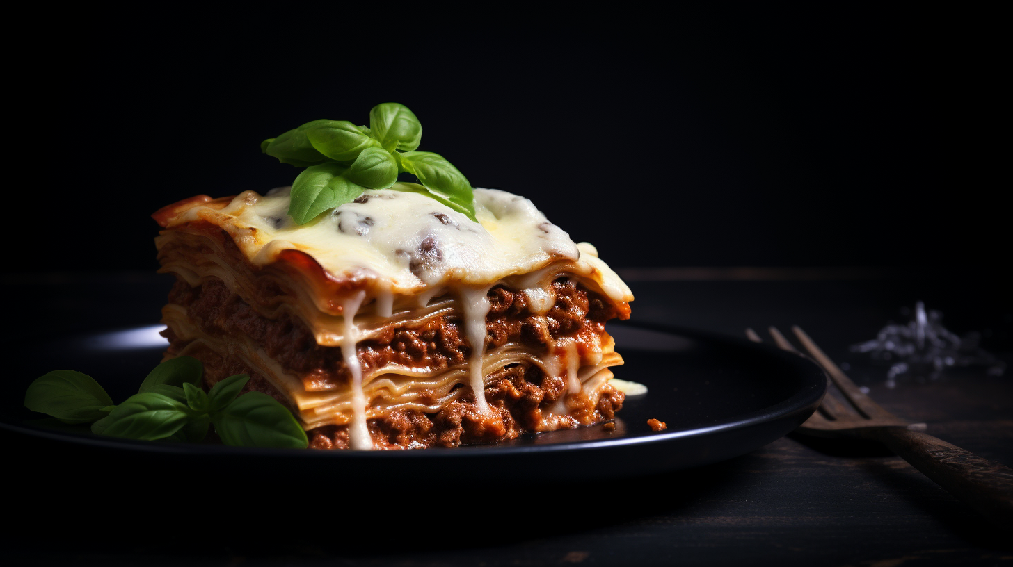Tasty homemade lasagne dish
