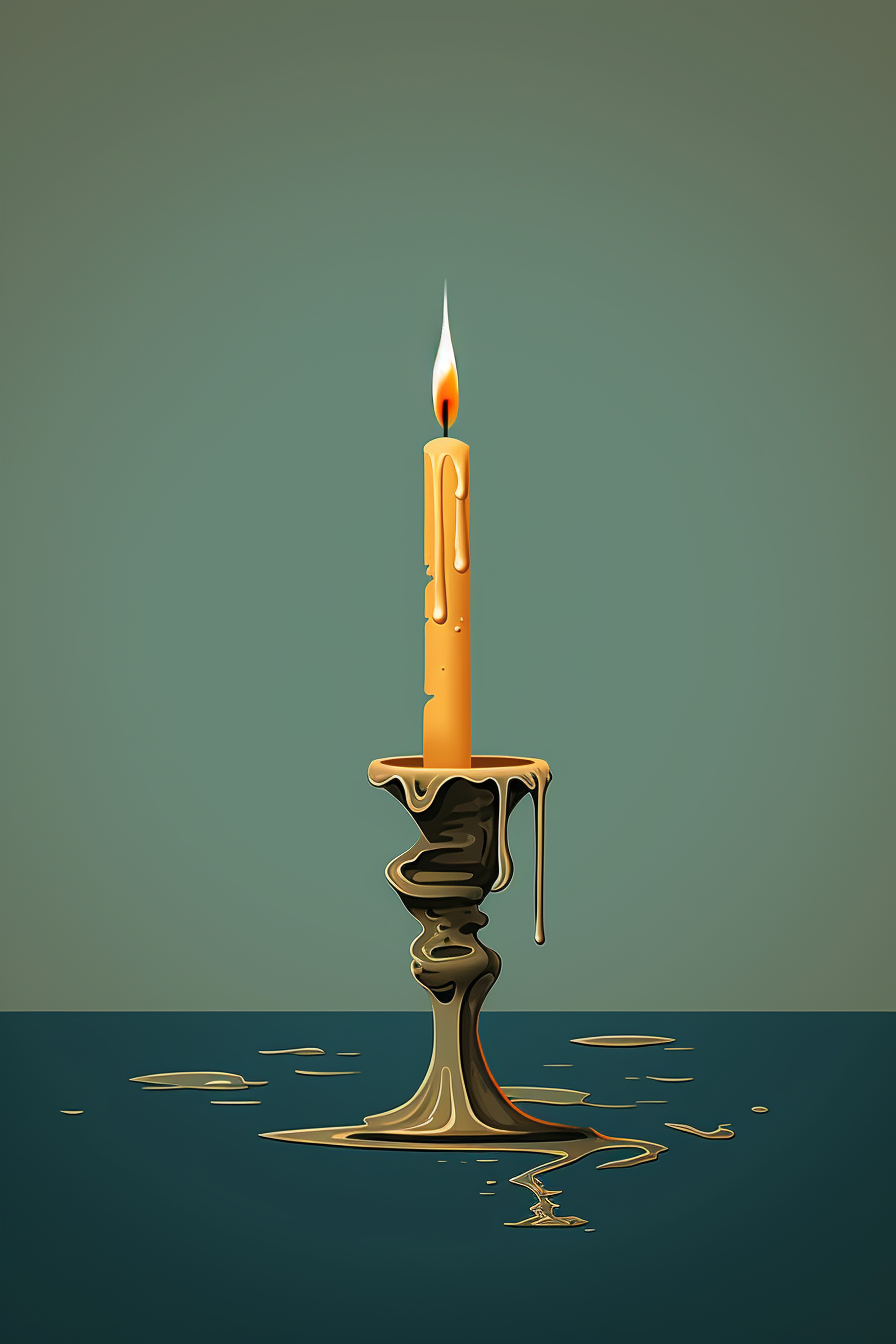 Surreal Art of the Last Candle