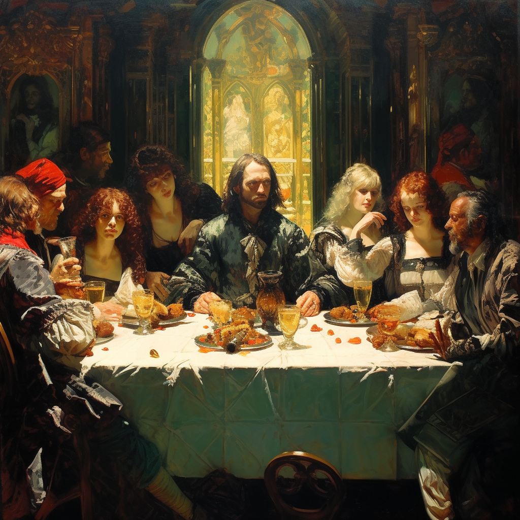 Artistic depiction of 'The Last Supper'