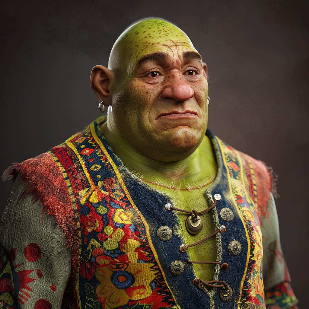 Latino Shrek Character Cartoon