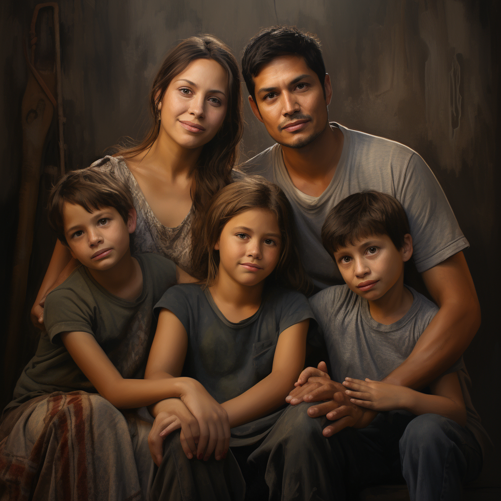 Latino family with Christian wives