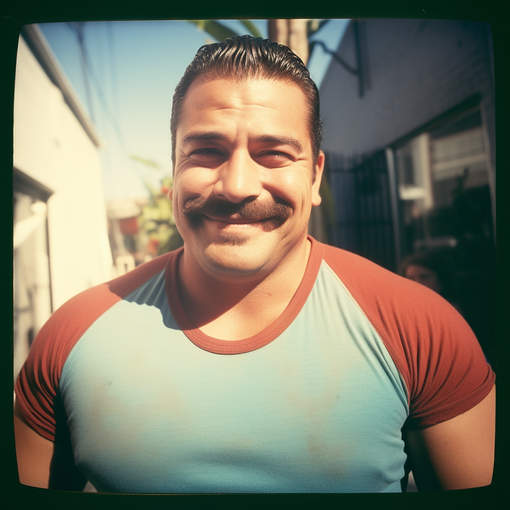 Smiling portrait of a handsome Latino man