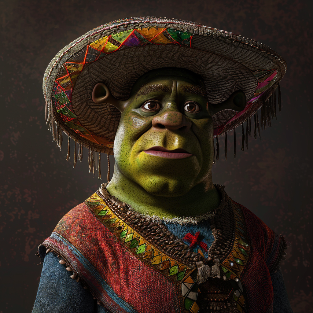 Cartoon character Camilo Shrek Latino