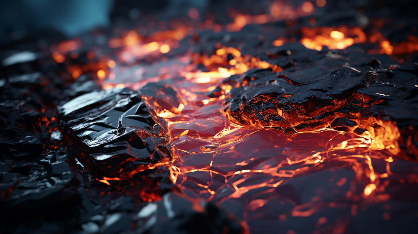 Lava texture in unreal engine cinematic photography