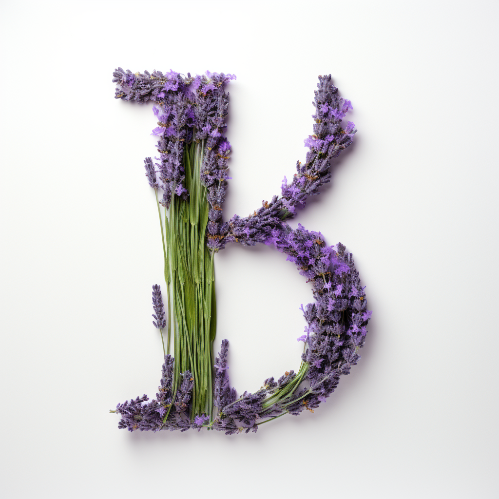 Lavender plants on white surface