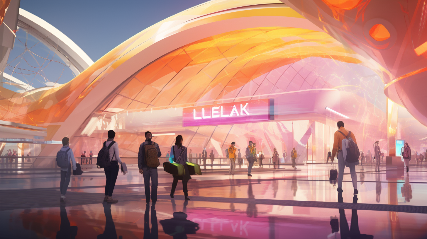 Future Concept Art of LAX Airport with Theme Building