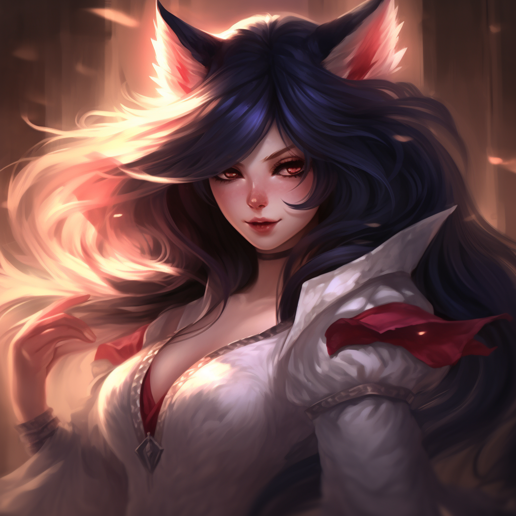 League of Legends Ahri in-game art