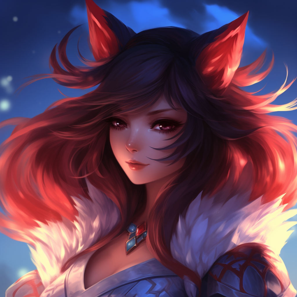 Ahri champion artwork in League of Legends