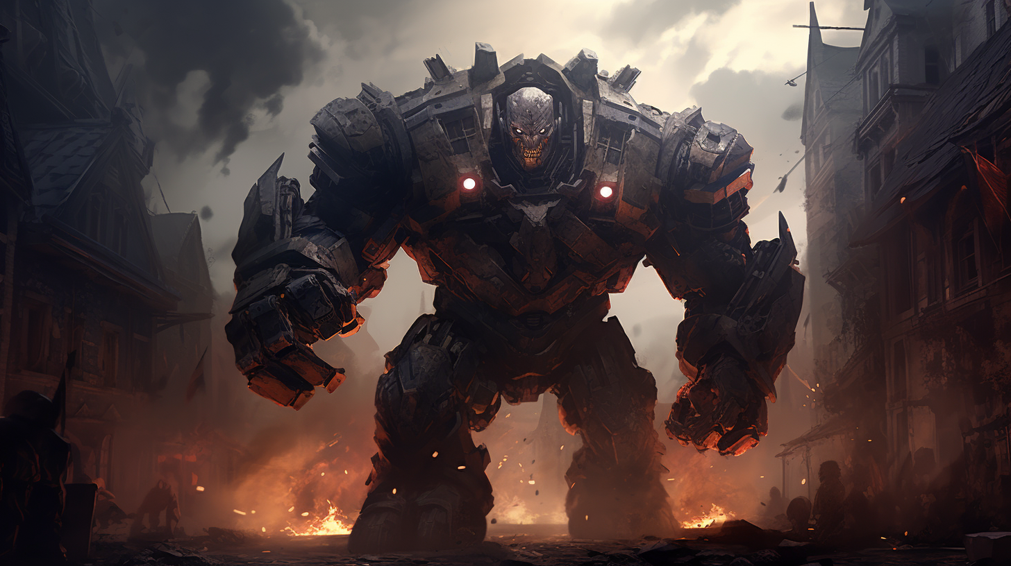 Strong and Protective Tank Golem Character