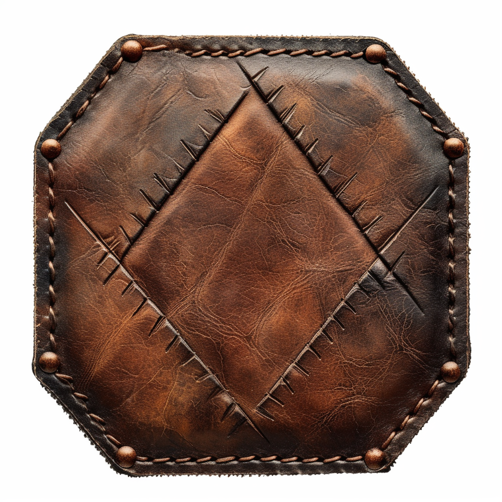 Leather Hexagon Stitchings