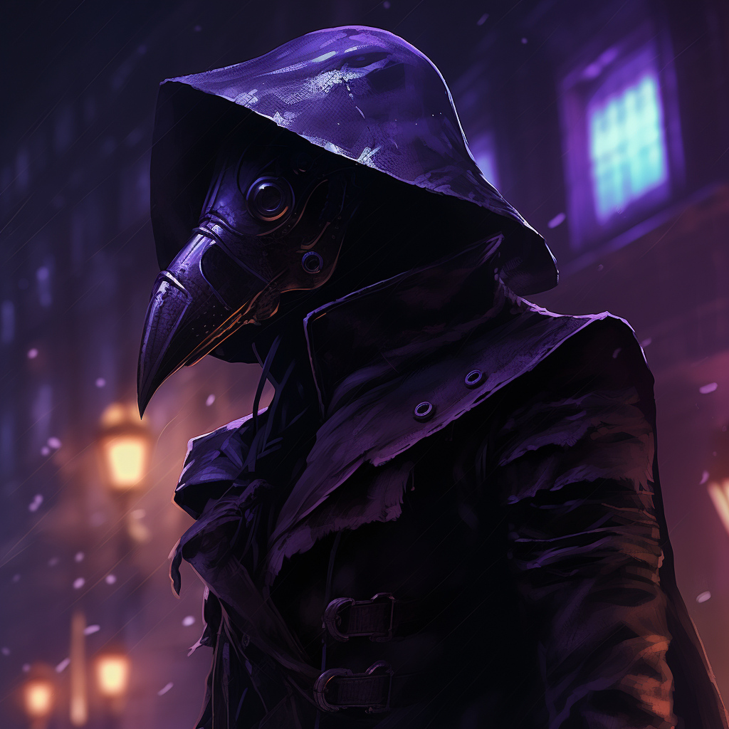 Detailed Female Plague Doctor Mask Side View  ?‍⚕️