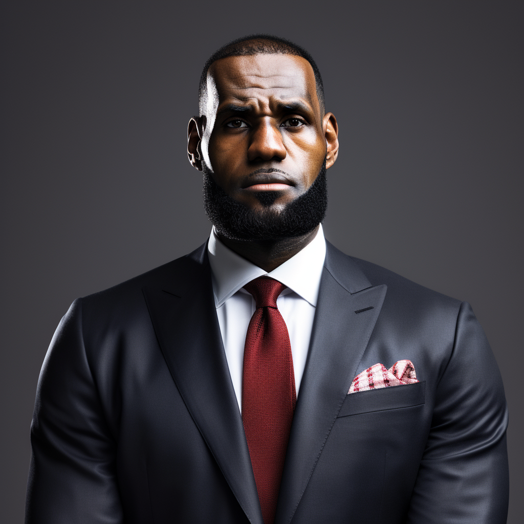 Combination of LeBron James and Donald Trump