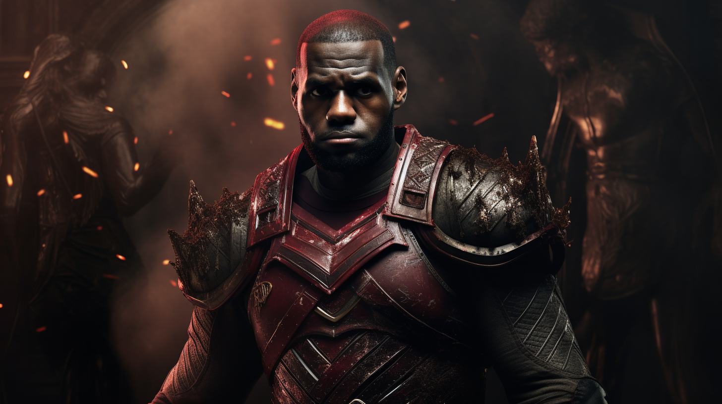 LeBron James fantasy warrior photo