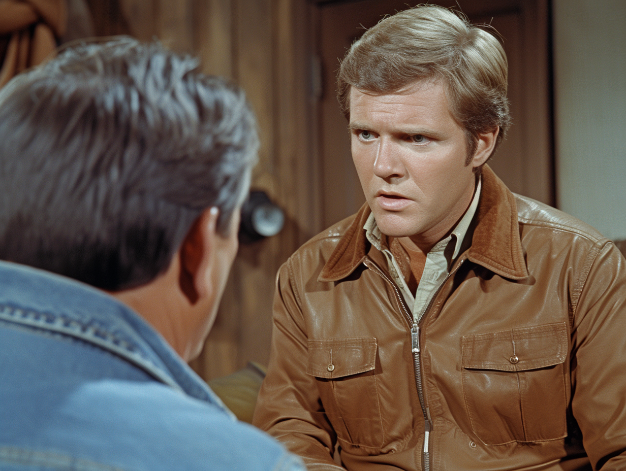 Lee Majors Discussing in 1971