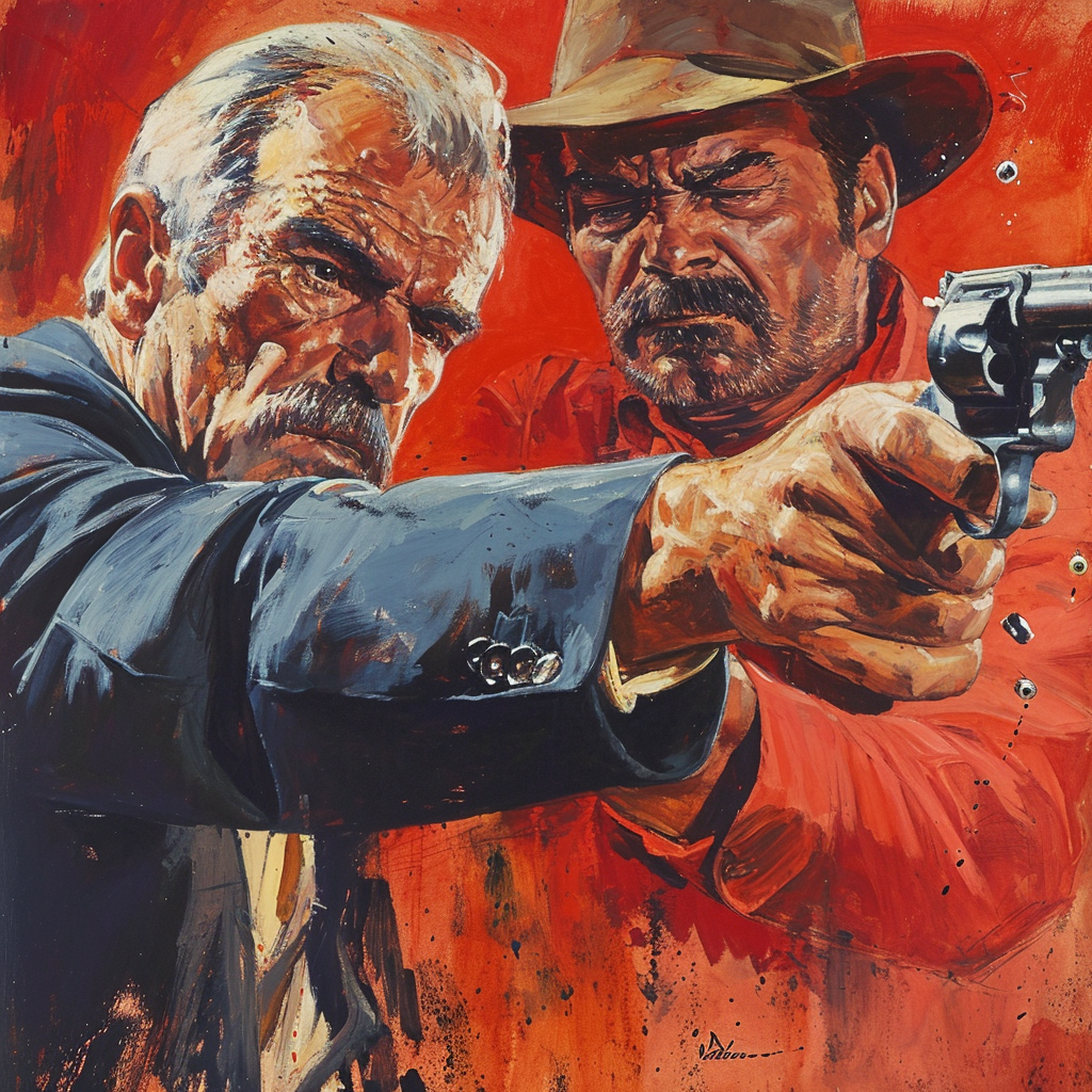 Lee Van Cleef Sean Connery gun duel