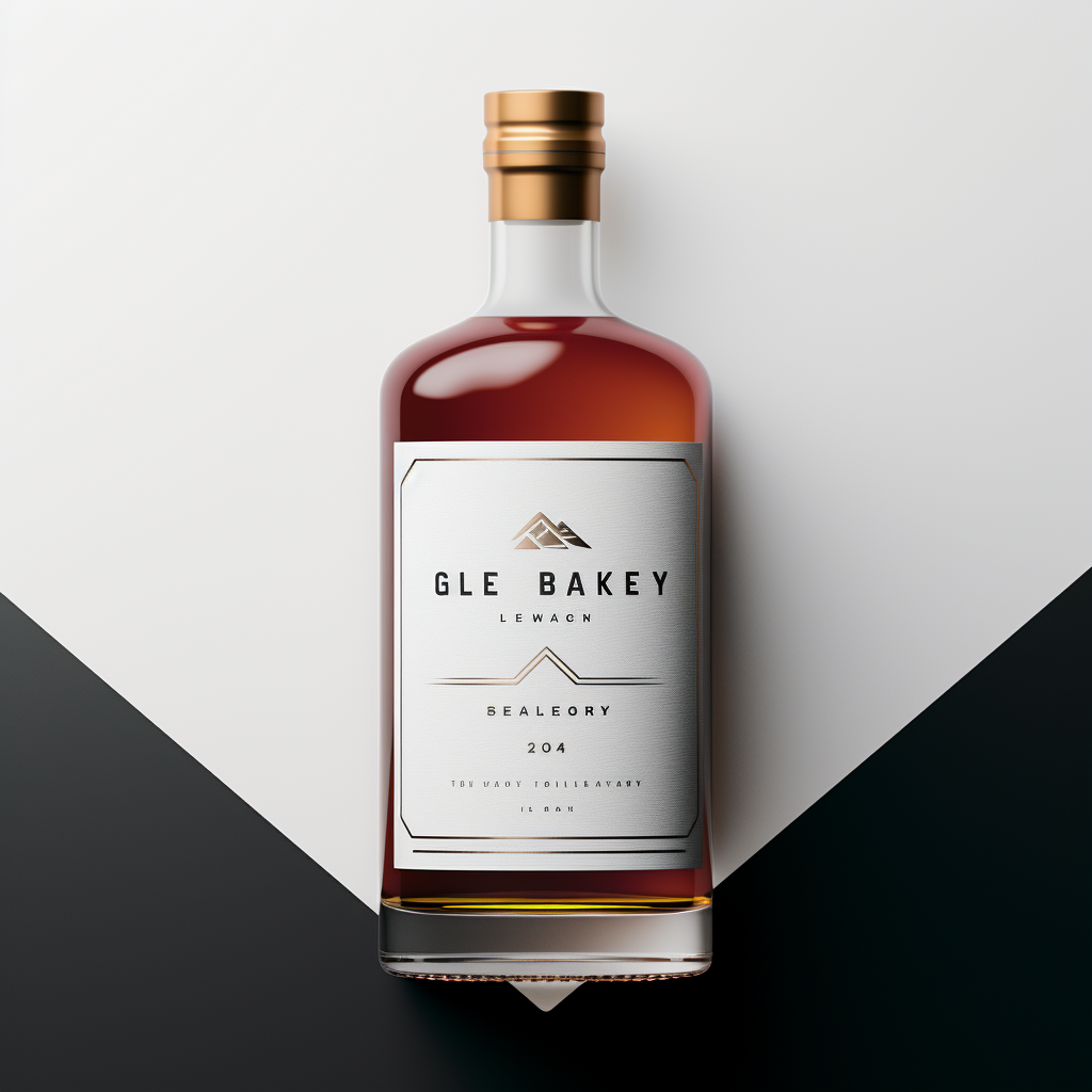 Minimalistic Legacy Blend Whiskey Label