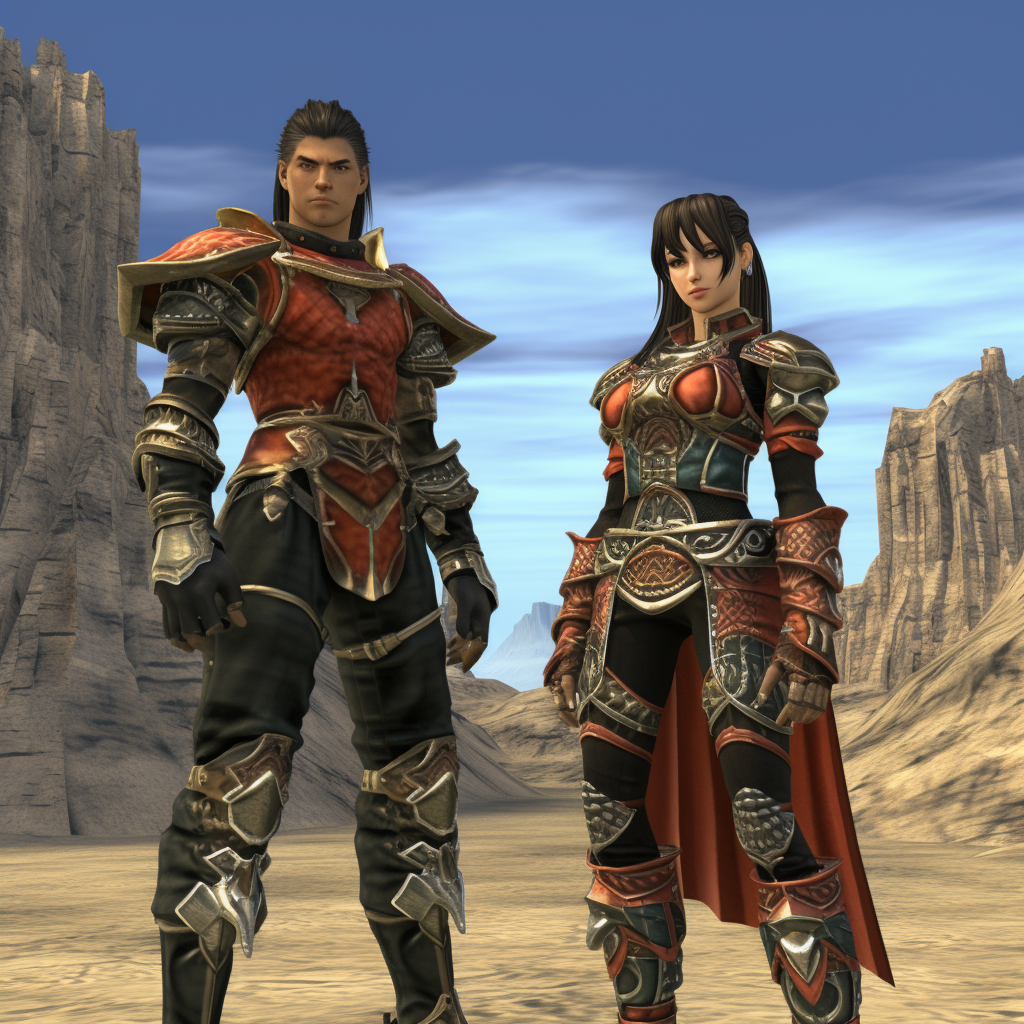 Next-gen remake of Legend of Dragoon characters