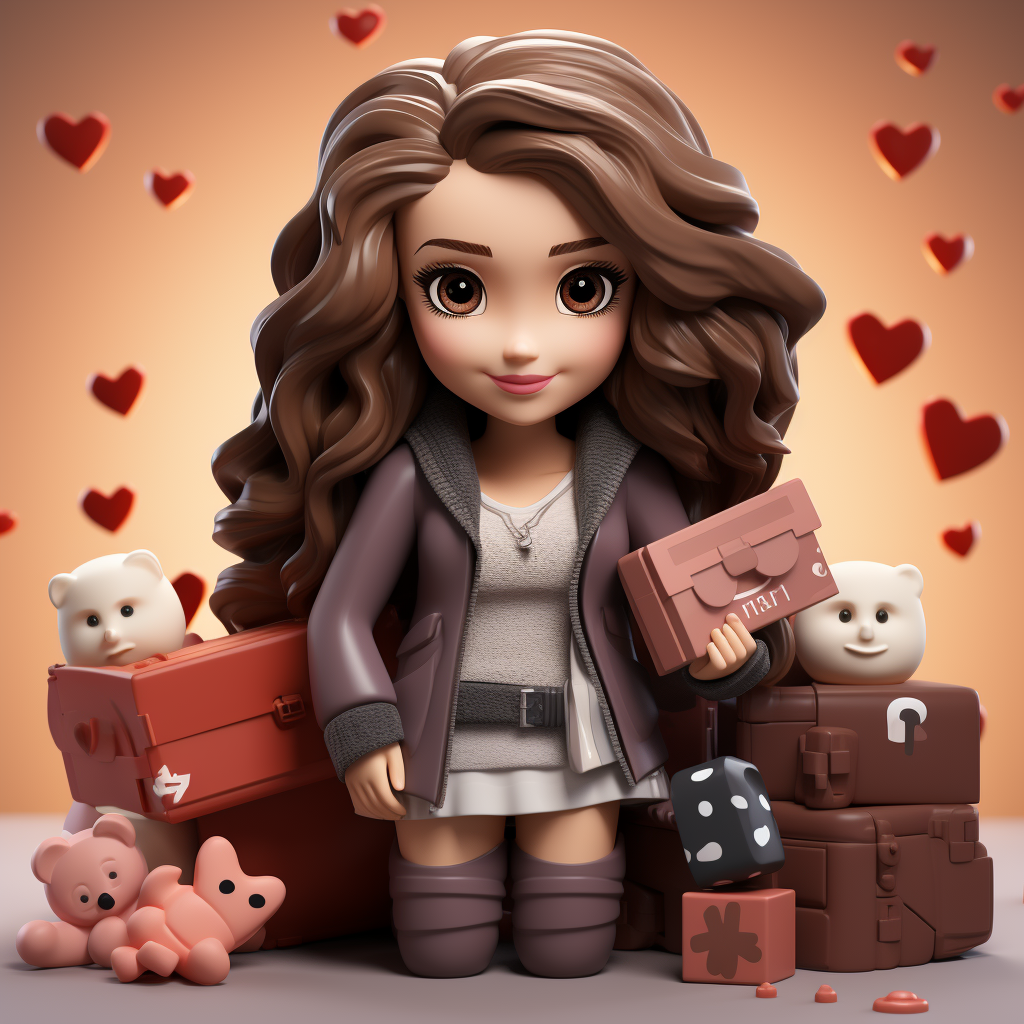 LEGO Community Manager with Long Brown Hair