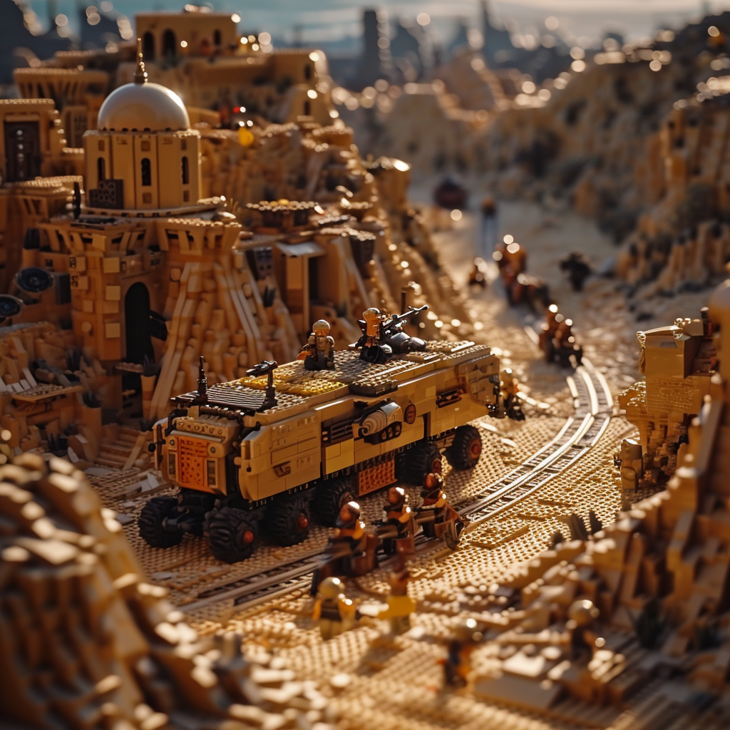 LEGO dune, highly detailed, 8K HD