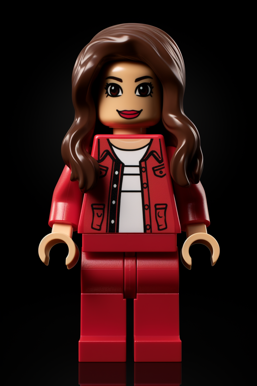 Lego Olivia Rodrigo on white background