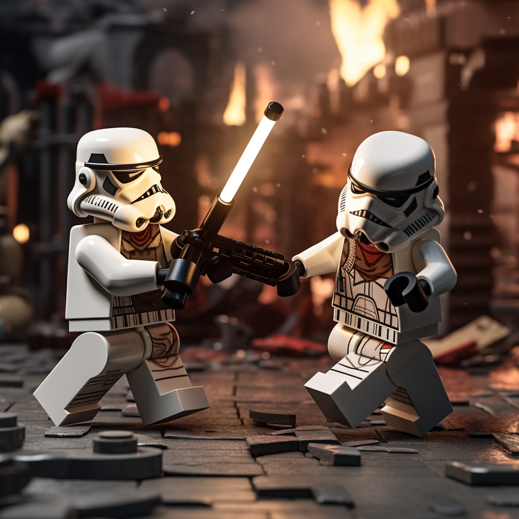 Lego Star Wars and Harry Potter Battle