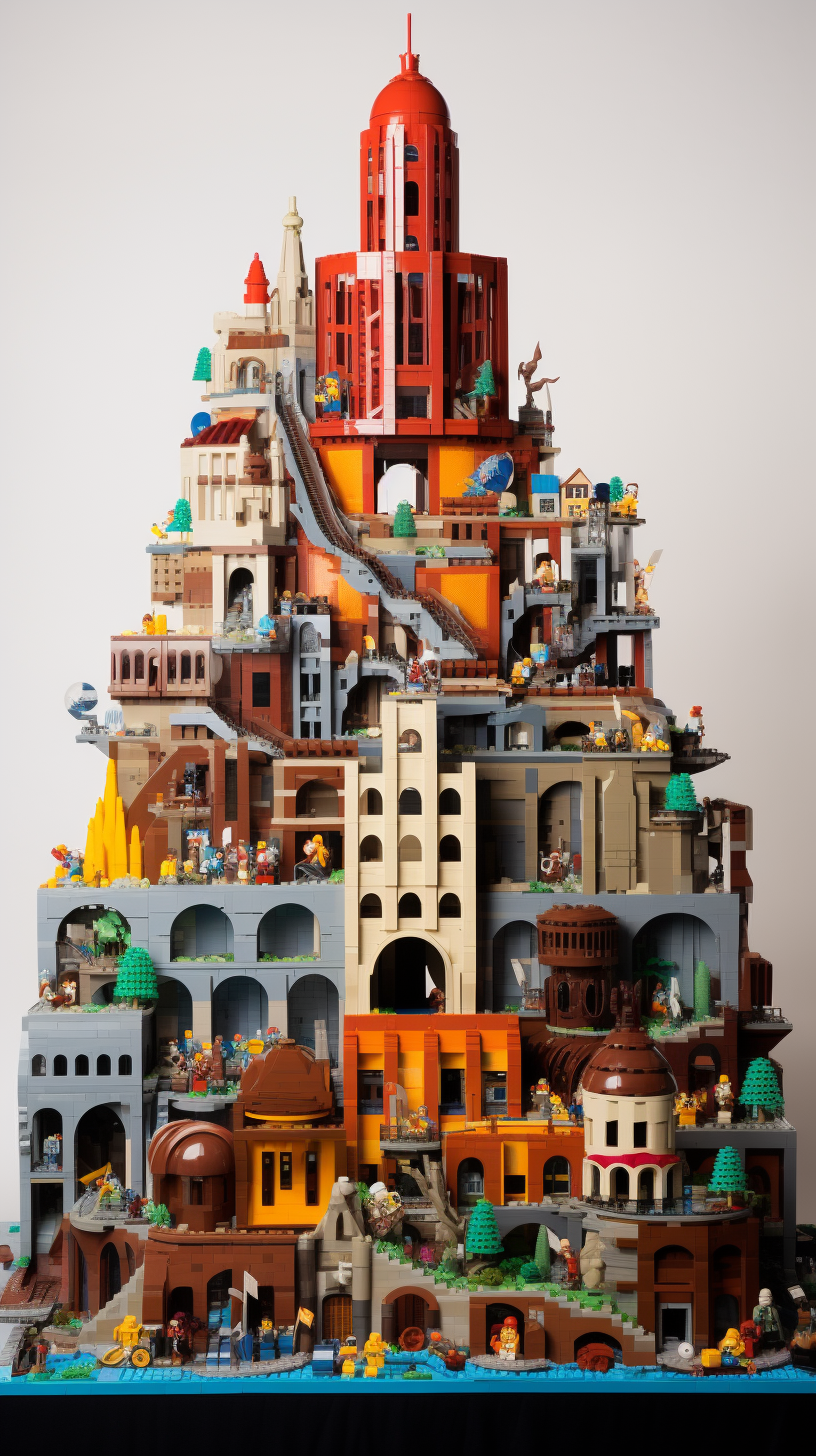 Impressive structures built from LEGO bricks