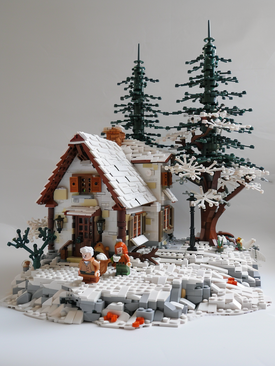 Lego winter scene