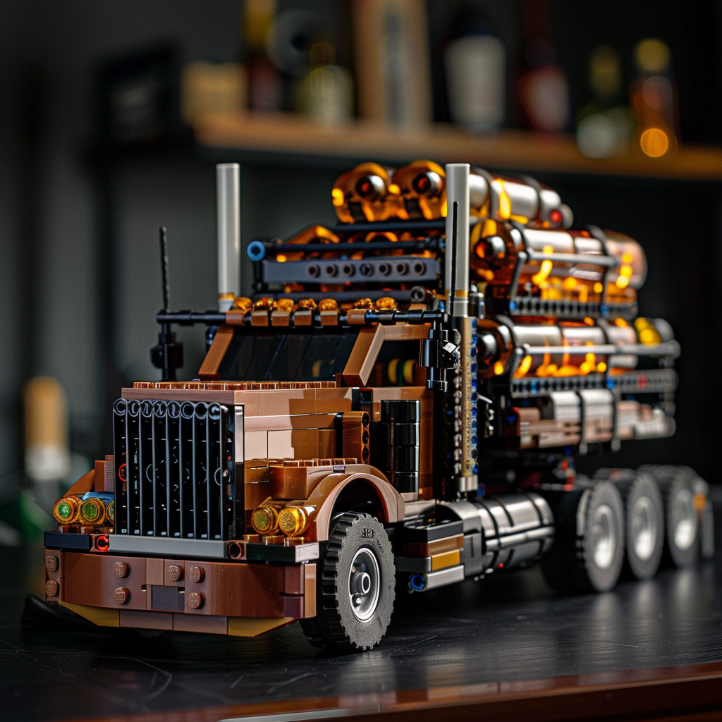 LEGO Model Truck Beer Bottles