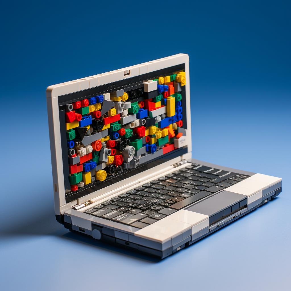 Minimalistic Lego Technic Laptop Toy