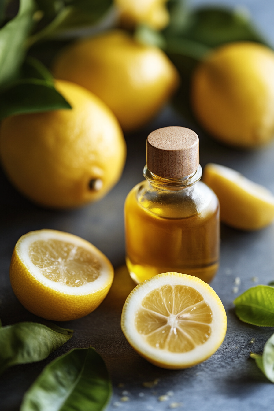 Lemon Extract Oil Cookbook Background