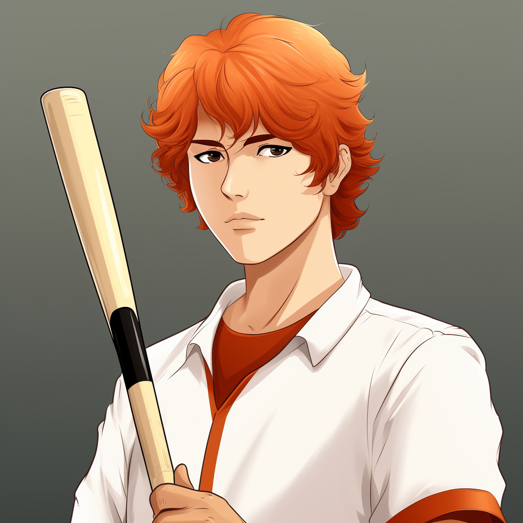 Leon Kuwata in 70's baseball uniform